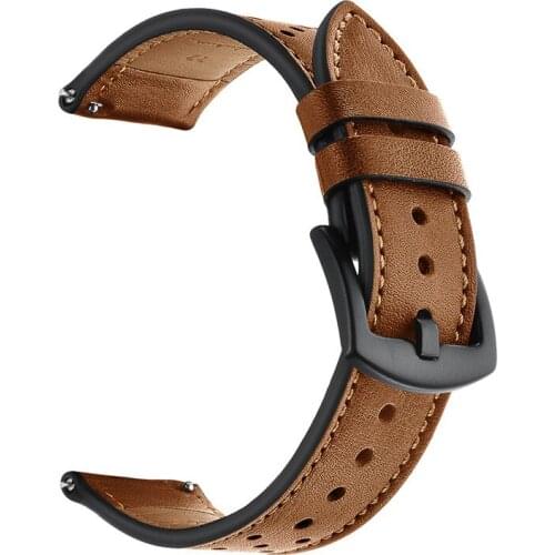 22mm Leather Bracelet strap for Vostok Amphibian / Basis Peak / Martian Notifier / Vector Watch Luna Smartwatch accessories