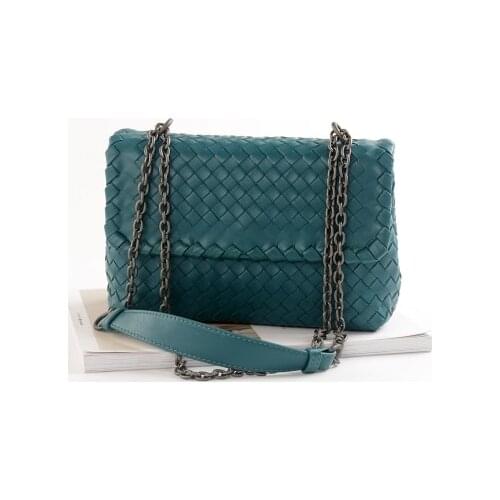 Luxury Handbags Women Bags Designer Chain Bag High Quality Genuine Sheepskin Woven Messenger Bags For Women 2019 bolsa feminina