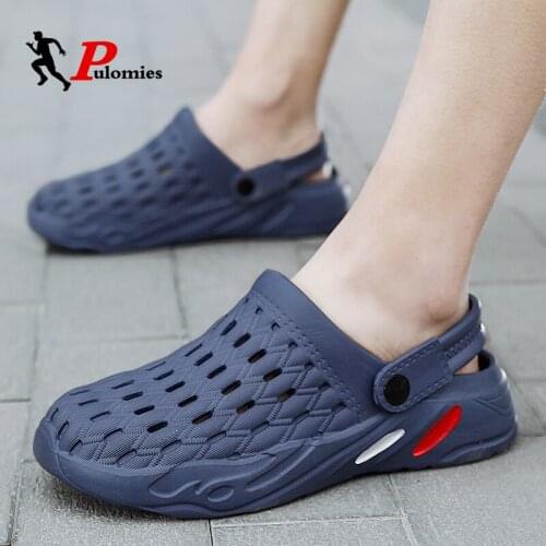 Summer Men Shoes Quick Dry Clogs Casual Garden Shoes Beach Sandals Couple Antiskid Home Flip Flops Slippers for Women