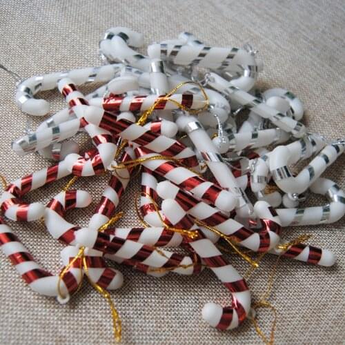 10/20pcs Christmas Tree Hanging Candy Cane Ornaments Festival Party Xmas Tree Decor Christmas Decorations for Home New Year 2020