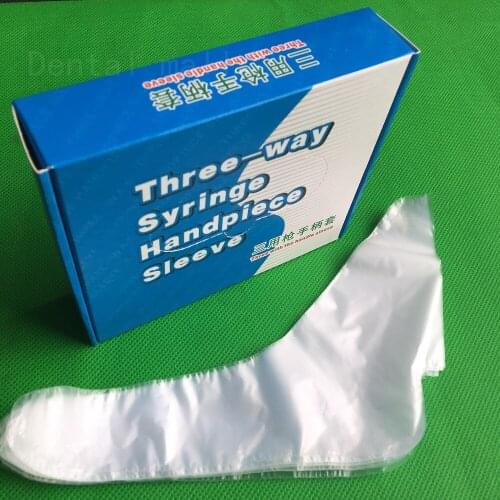 100pcs/box New Dental Material Dental Three-way syringe handpiece Sleeve Sheath, Cover, Dentist Sleeve dental tool