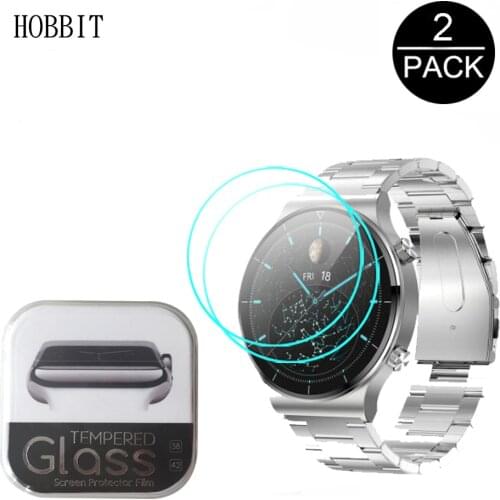 2pcs Ultra-thin HD Tempered Glass For LEMFO C12 Smartwatch High Quality Transparent Screen Protector Film Anti-Scratch Glass
