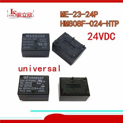 5PCS/lot 100%Original New Relay HM808F 024-HTP HM808F-024-HTP HM808F 024 HTP ME-23-24P ME 23 24P 24V 24VDC 4PIN