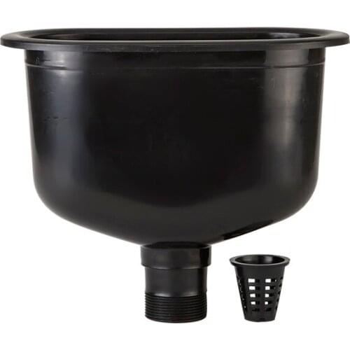 5pcs Laboratory High Density PP Water Channel Plastic Oval Cup Sink 260x138x200MM Y