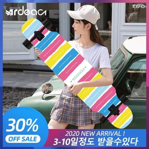 ARDEA 스케이트 보드 MS400 107cm/42in Beginnner 러시아 메이플 longboard 소년과 소녀 긴 보드 성인 십대 춤 스케이트 보드