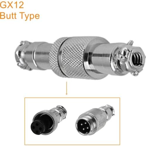 GX12 Aviation Connector Plug Socket Butt Type Joint GX 12 Docking Female Male 2 3 4 5 6 7 Pin Circular MITG Aerial