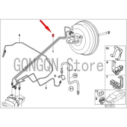 CAR oil pipe bm wE53 X5 3.0D M57N E53 X5 4.4I N62 E53 X5 4.8IS Vacuum pump vent pipe Connect hose pump pipe