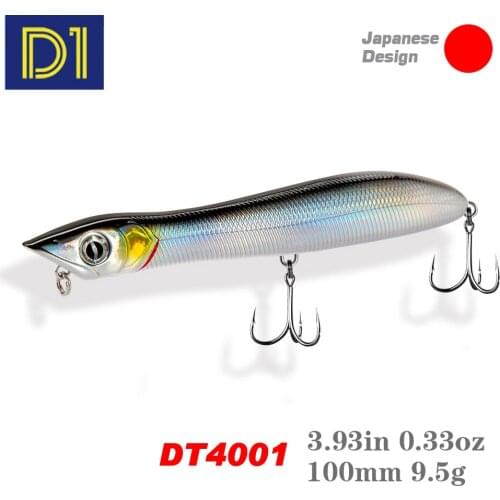 D1 Snake Head Popper&Pencil Fishing Lure 100mm/140mm 9.5g/26g Artificial Floating Wobblers Bass Pike Fishing Tackle DT4001