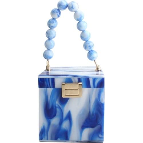 Girls Acrylic Box Clutch Women Totes Handbag Fashion Party Hard Case Shoulder Bags Cross body messenger Bags Lady Handbags gift
