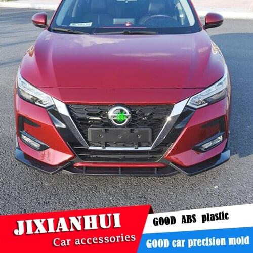 For Nissan Sentra Body kit spoiler 2020-2021 For SYLPHY ABS Rear lip rear spoiler front Bumper Diffuser Bumpers Protector