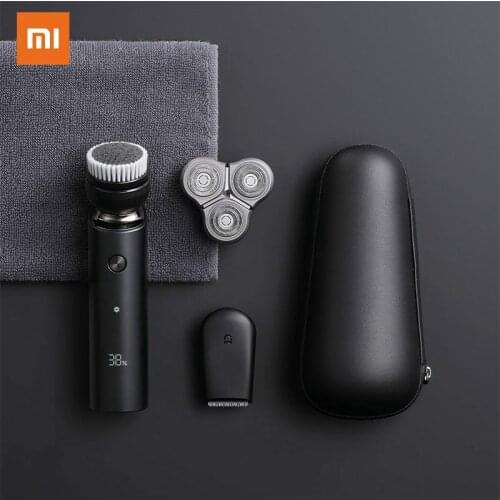 XIAOMI MIJIA Electric Shaver S500C 3 Head Shaving Led Digital Display IPX7 Waterproof Beard Trimmer Face Cleansing 3 In 1