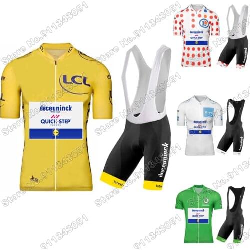 Team Quick Step Cycling Jersey Set France Tour Cycling Clothing Men Race Road Bike Shirt Suit Bicycle Tops MTB Maillot Cyclisme