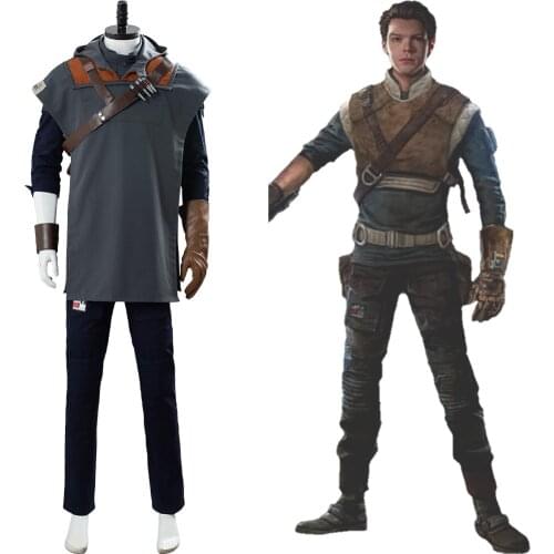 Movie Star Cosplay Jedi Fallen Order Cal Kestis Cosplay Costumes Outfit Full Suit For Adult Halloween Costumes