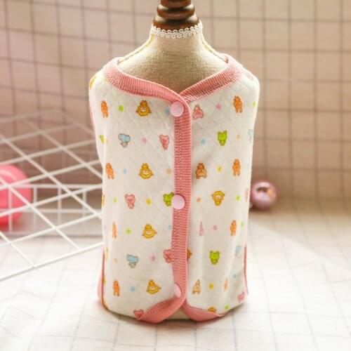 Cartoon Pet Vest Summer Dog Clothes Pet Tshirt Cotton Puppy Vest Dog Apprael Chihuahua Clothing for Small Dogs Yorkshire Terrier