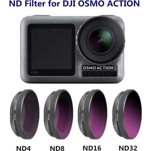 For OSMO Action ND4 ND8 ND16 ND32 ND Filter set Lens Filter for DJI Osmo Action Sport Gimbal Camera Accessories
