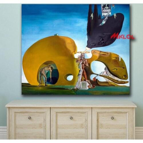 Wall art Salvador Dali Birth of Liquid Desires Painting Living Room Home Decoration Oil Painting on Canvas Wall Painting
