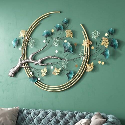 Nordic Style Wall Hanging Decor Room Decoration Accessories Living Room Sofa Setting Wall Metal Flower Aesthetic Room Decor