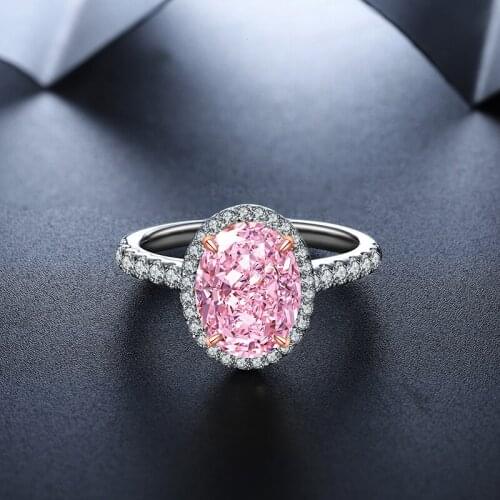 NEW Design Popular 2.0ct, 10*7.5mm Oval Shape 925 Sterling Silver Ring Simulated Diamond Jewelry