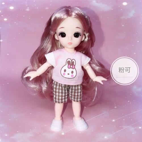 BJD 16cm Doll Clothes Accessories Dolls Skirt Hat Dress Doll Kids DIY Dress up Toy Clothes Gift for Girl