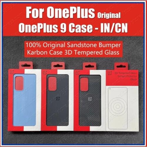 Official Original OnePlus 9 Case IN/CN Version Karbon Carbon Sandstone black blue Protective Hard Cover For one plus 9 OP9