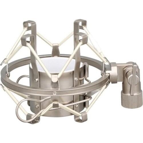 1Pcs Professional Metal Microphone Shock Mount Locking Knob Reduce Noise Broadcast Clip Studio Recording Mic Holder Accessories