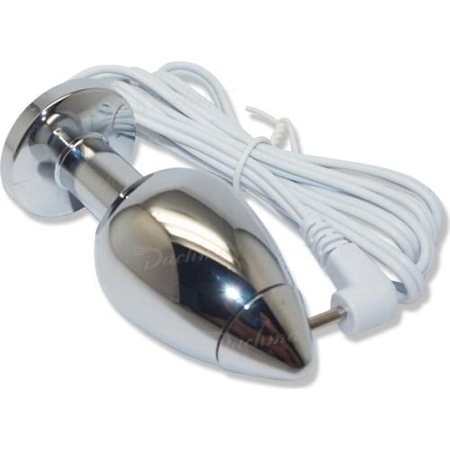 Sex Electric Shock Prostate Massage Medical Themed Anal Stimulation Penis Metal Butt Anal Plug Clitoris Adult Sex Toys For Man