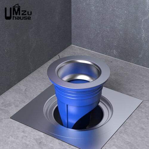 Floor Drain Cover Deodorant Water Silicon Plug Stopper Sewer Pipe Seal Filter Stainless Steel Home Bathroom Kitchen Organization