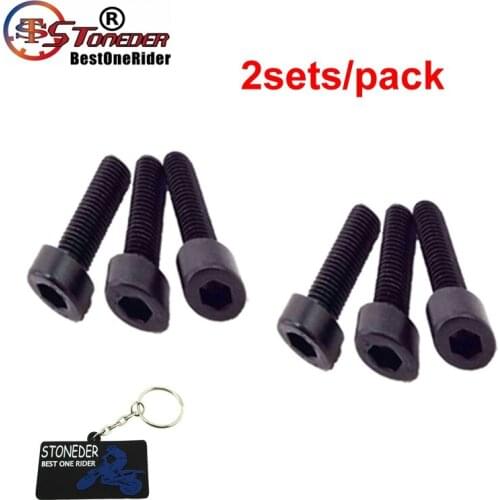 STONEDER 2 Sets Mini Dirt Pocket Bike Pull Starter Mount Screw Bolts For 47cc 49cc 2 Stroke Kids ATV Mininoto
