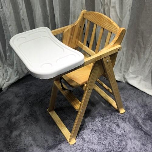 Hotel Restaurant Baby Stool Children Dining Table Folding Bb Stool Dining Chair Solid Wood Stool Safety Baby Chair