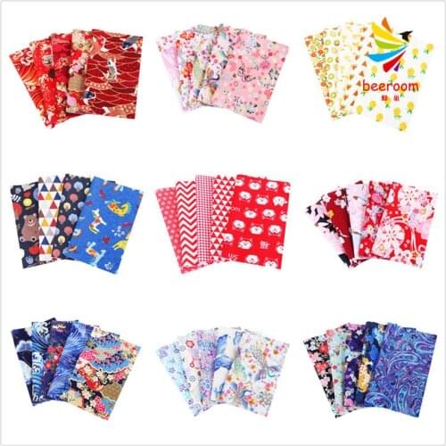 25cmx25cm and 50cmx50cm Cotton Fabric Printed Cloth Sewing Quilting Fabrics for Patchwork Needlework DIY Handmade Material