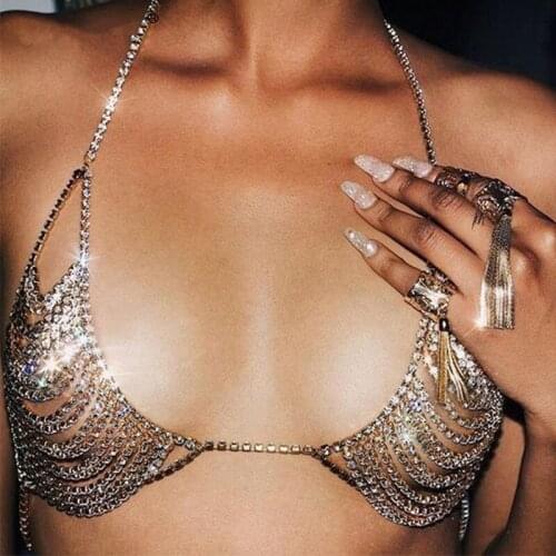 2019 Summer Sequin Sexy Night Club Bralette Womens Bra Beach Party Cropped Tank Top Rhinestone Bustier Crop Tops