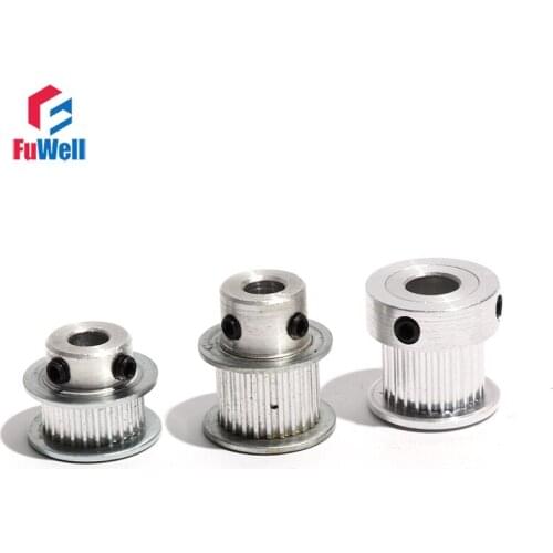 2GT-26T Timing Pulley 4/5/6/6.35/7/8mm Bore Transmission Gear Pulley 7/11/16mm Belt Width GT2 26Teeth Toothed Belt Wheel