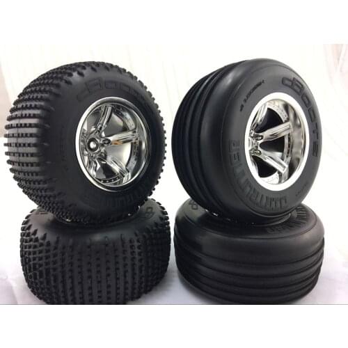 1/12 1/10 Racing Truck Buggy Moonster short course car tire set for HPI E-Firestorm Flux 4pcs