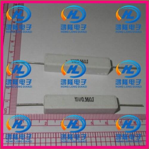 10pcs/lot) 10W 0.56 ohm +/-5% / 10W 0.56 ohm 5% / 10W 0.56RJ