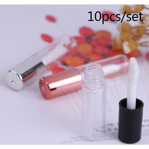 10PCS Empty Transparent PE Lip Gloss Tubes Plastic Lip Balm Tube Lipstick Mini Sample Cosmetic Container