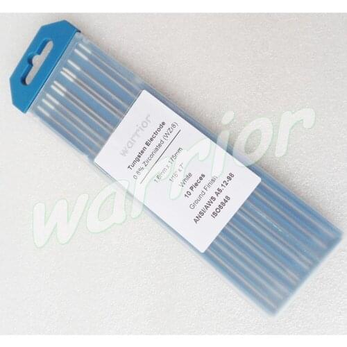 10pcs WZR8 1.6*175mm 1/16"x7" tungsten electrodes for welders