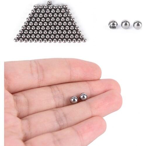 100Pcs/Lot 4mm High-carbon Steel Slingshot Ball Catapult Bow Steel Balls Hunting Slingshot Drop Shipping