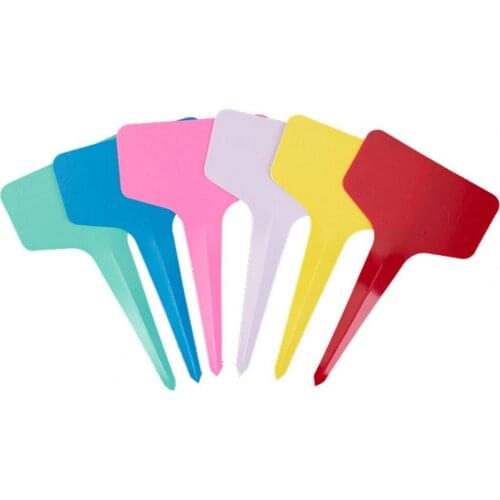 100Pcs/Bag Colorful Plant Tag Labels Lightweight Waterproof PP Balcony Flower Marker for Home Garden Supplies