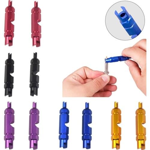 2x MTB Road Bicycle Valve Core Removal Tool Wrench Bike Accessories