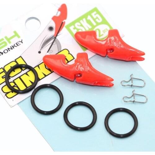20g 2 Sets/Bag Wooden Shrimp With Weight Of Various Specifications Of Bait Accessories Fishing Gear Fishing Supplies