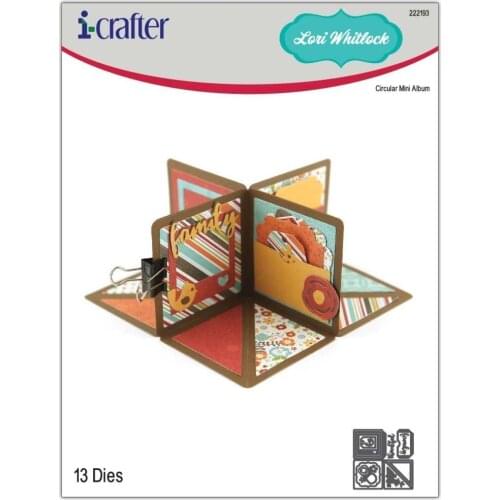 2021 AliliArts Metal Cutting Dies Circular Mini Album diy Scrapbooking Photo Album Decorative Embossing PaperCard Crafts Die