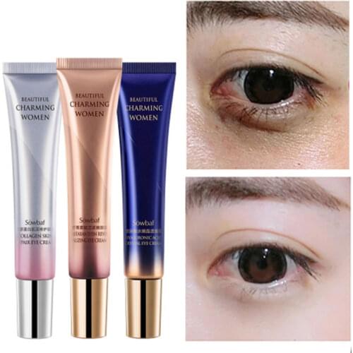 3Bottles Eye Cream Dark Circles Moisturizing Firming Preventing Dryness Multi-effect Hyaluronic Acid Collagen Unisex Skin Care