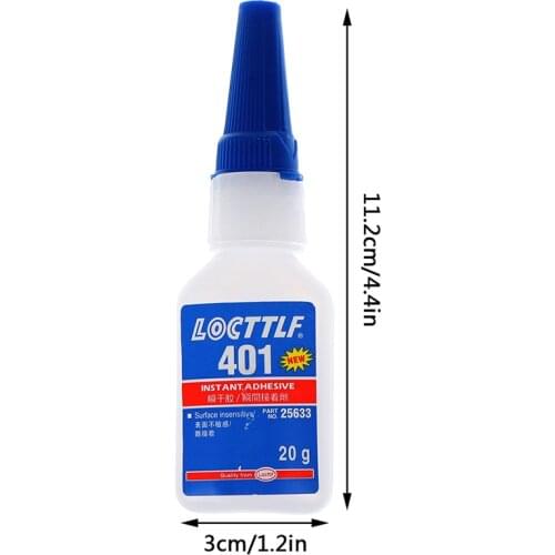 401 20g Bottle Stronger Super Glue Rapid Fix Instant Fast Adhesive Multi-Purpose Jewelry Stone Quick Dry Universal Glue