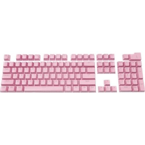 80% Off 104Pcs Mechanical Keyboard replaceable Keycaps Double PBT KeyCaps Backlit For Cherry Keyboard Switch