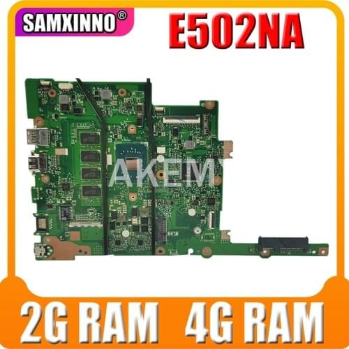 Akemy E502NA E402NA Laptop motherboard For E502N E502NA E402N E402NA mainboard 100% Tested OK W/ N3350 2GB 4GB