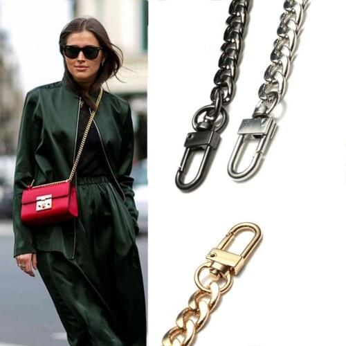 Accessories For Bags Single Shoulder Strap Bag Strap Accessories Metal Alloy Chain Belt Strap For Womens Bags