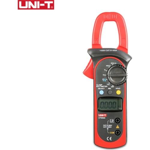 UNI-T UT204A 600A AC DC Digital Clamp Meters With Temperature Test Auto Range 600V Voltage Continuity Buzzer