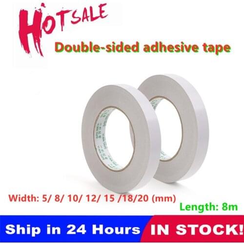 Double-sided Adhesive Tape White Adhesive Tape For Home Office School Supplies For Art Supplies For Diy Tools Strong Adhesive