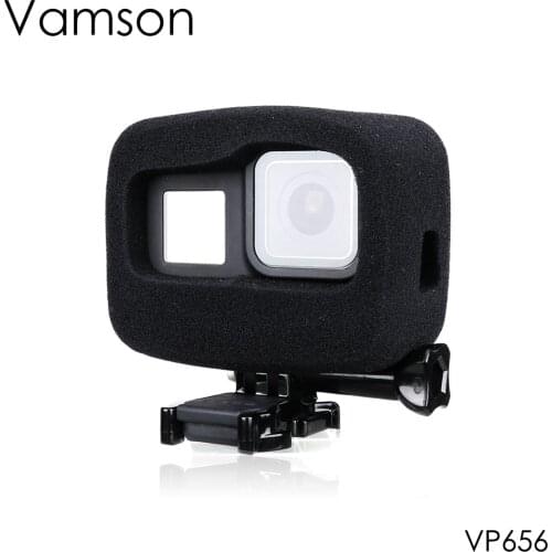 Vamson Sponge Protective Cover Protective Shell Windproof Noise Suitable for GoPro Hero 8 Black to Reduce Noise VP656
