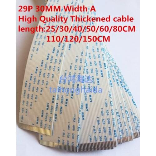 2pcs Print headparts Printhead data Cable For Epson XP600 TX800 UV Printer 1.0MM 29Pin40cm60cmprinter head cable FFC flat cable